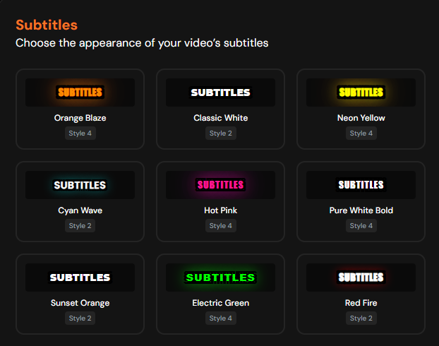 Automatic subtitles