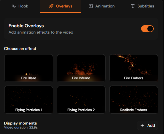 Dynamic overlays